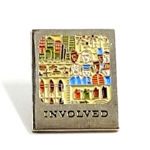 Starbucks Coffee Company Involved Silver Tone Enamel Lapel Pin Employee Award